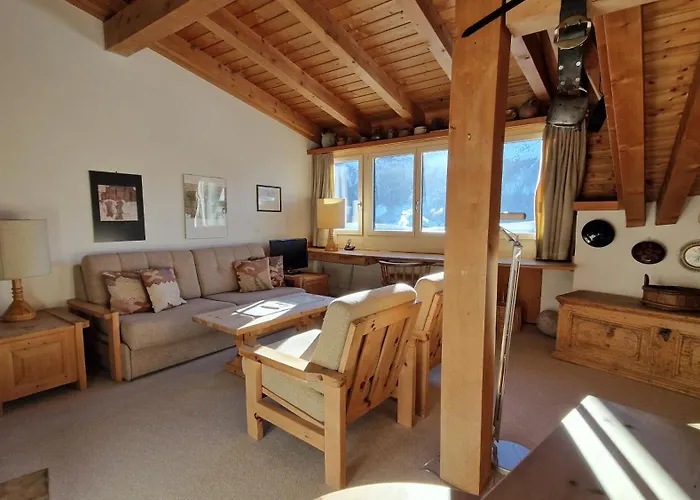 Daire Chesa Bellaval, Haus La Vuolp 2-zimmer-dachwohung *